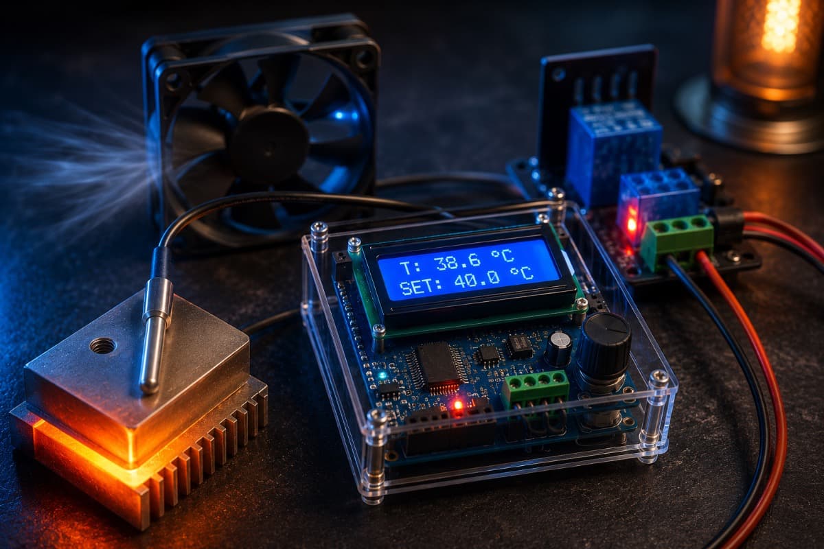 Термостат на Arduino: датчик температуры, реле и управление нагрузкой