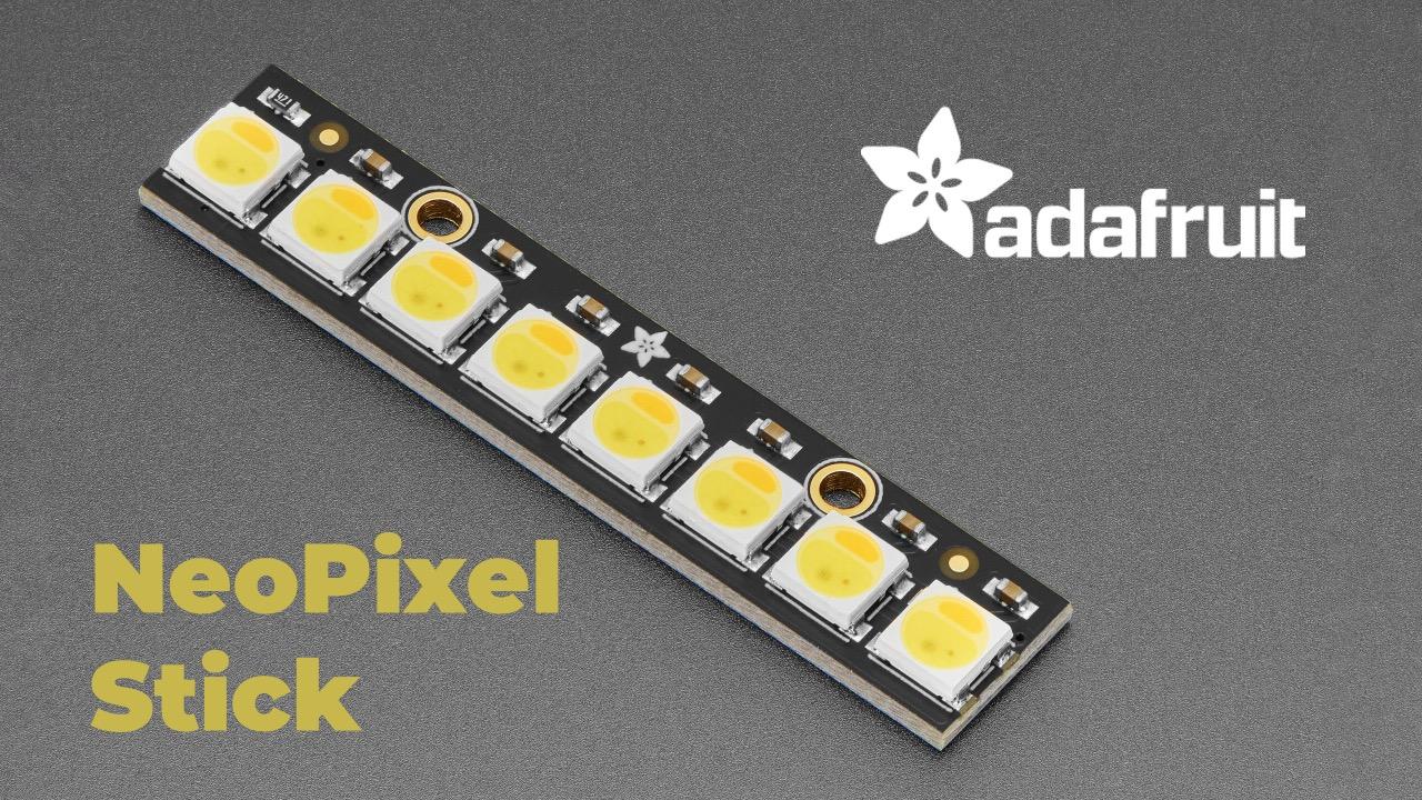 Adafruit выпустила NeoPixel Stick с тремя оттенками белого