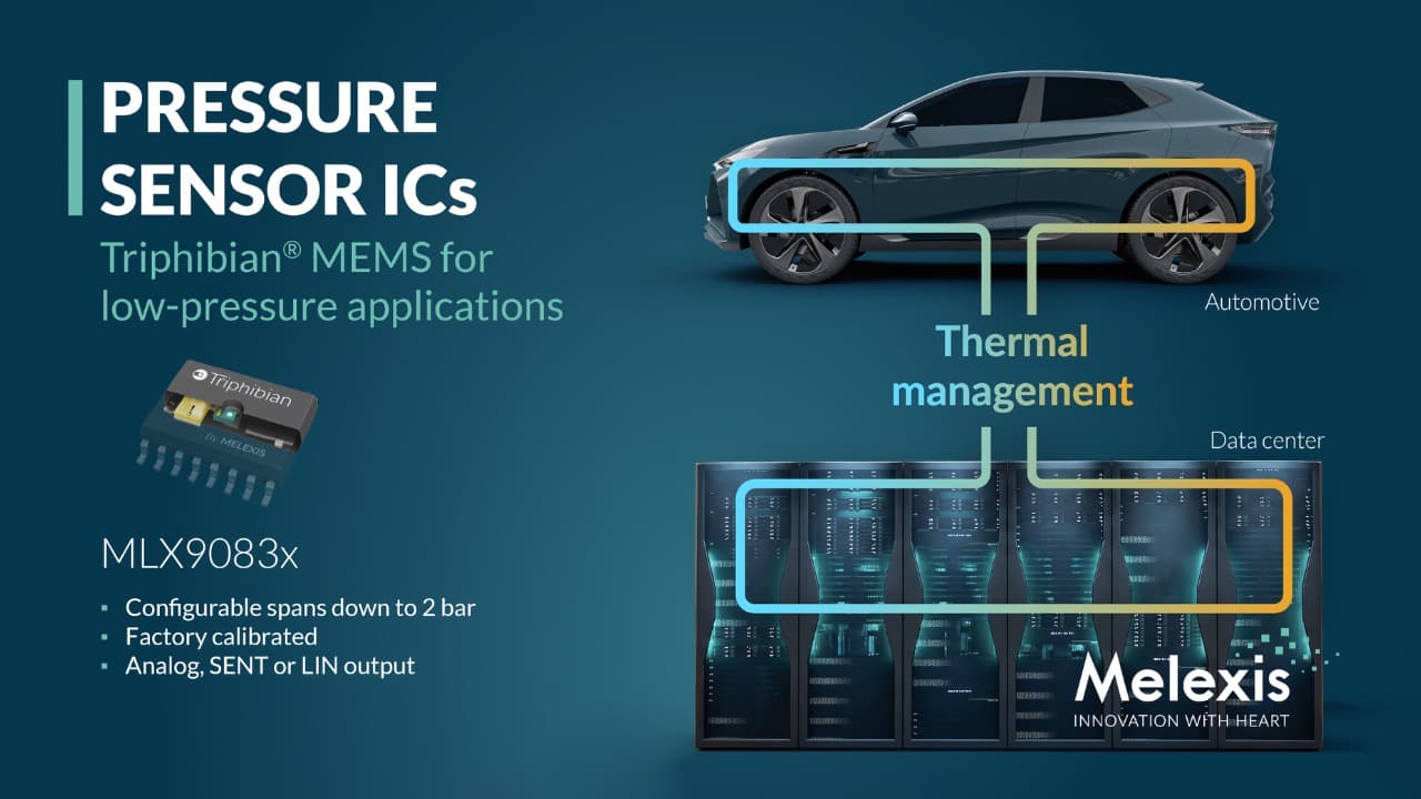 Melexis выпустила датчики давления для жидкостного охлаждения ИИ