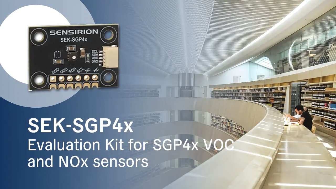 Sensirion выпустила набор SEK-SGP4x для датчиков VOC и NOx