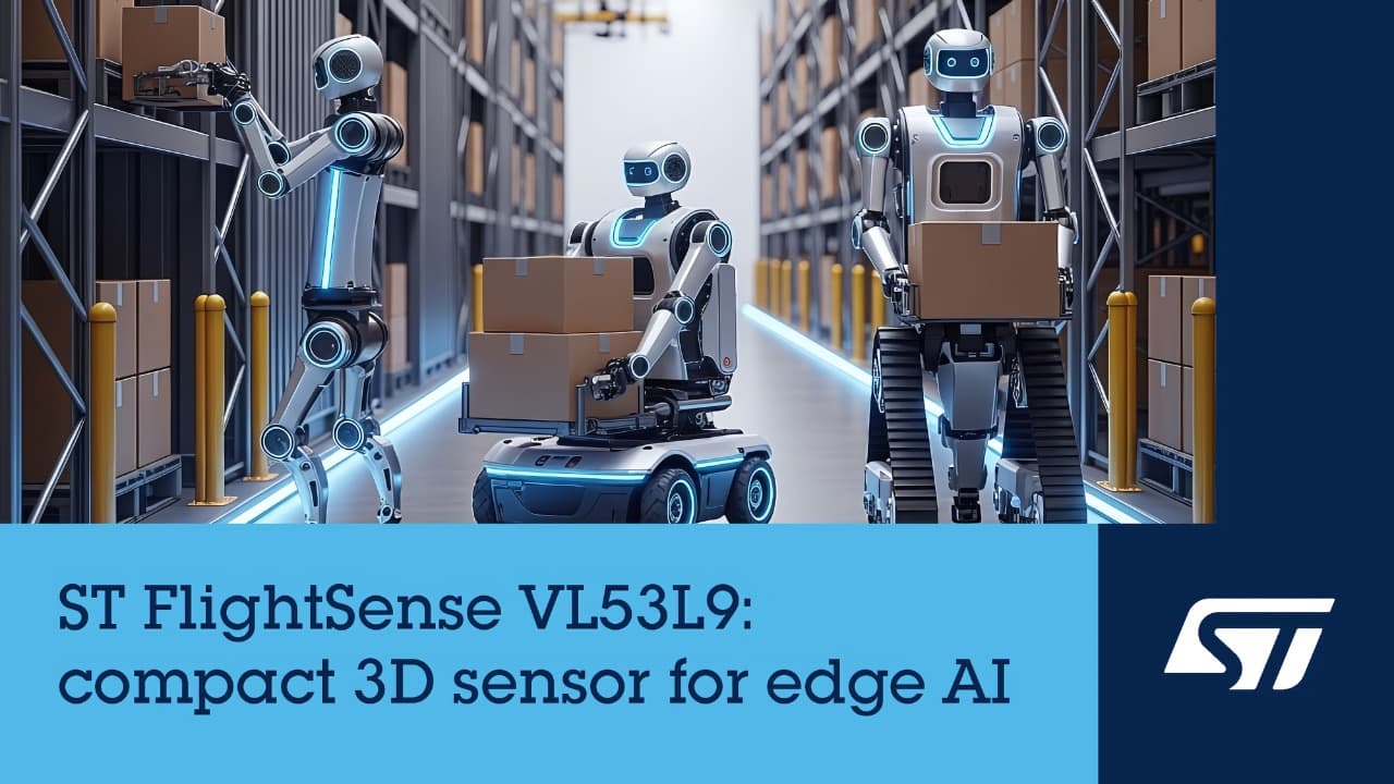 ST представила компактный 3D LiDAR VL53L9 с 2268 зонами