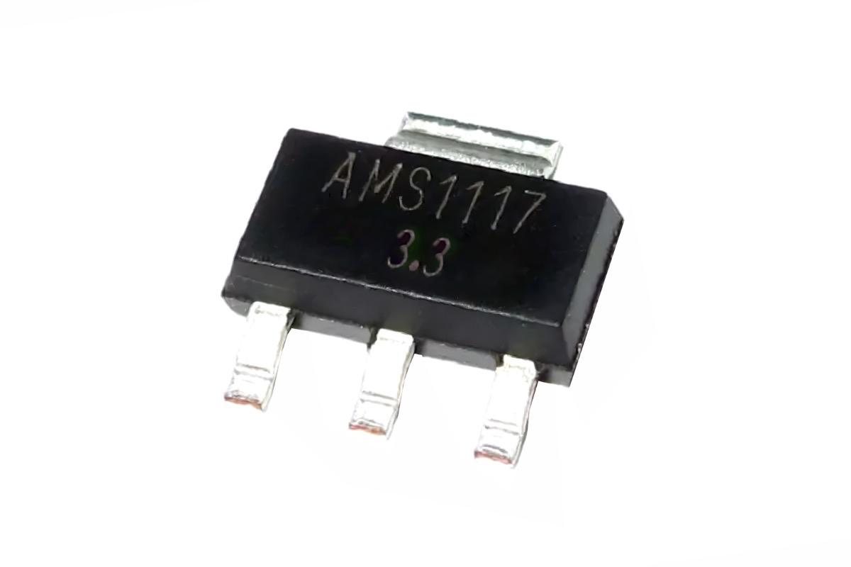 AMS1117 (стабилизатор), 3.3 В, 800 мА