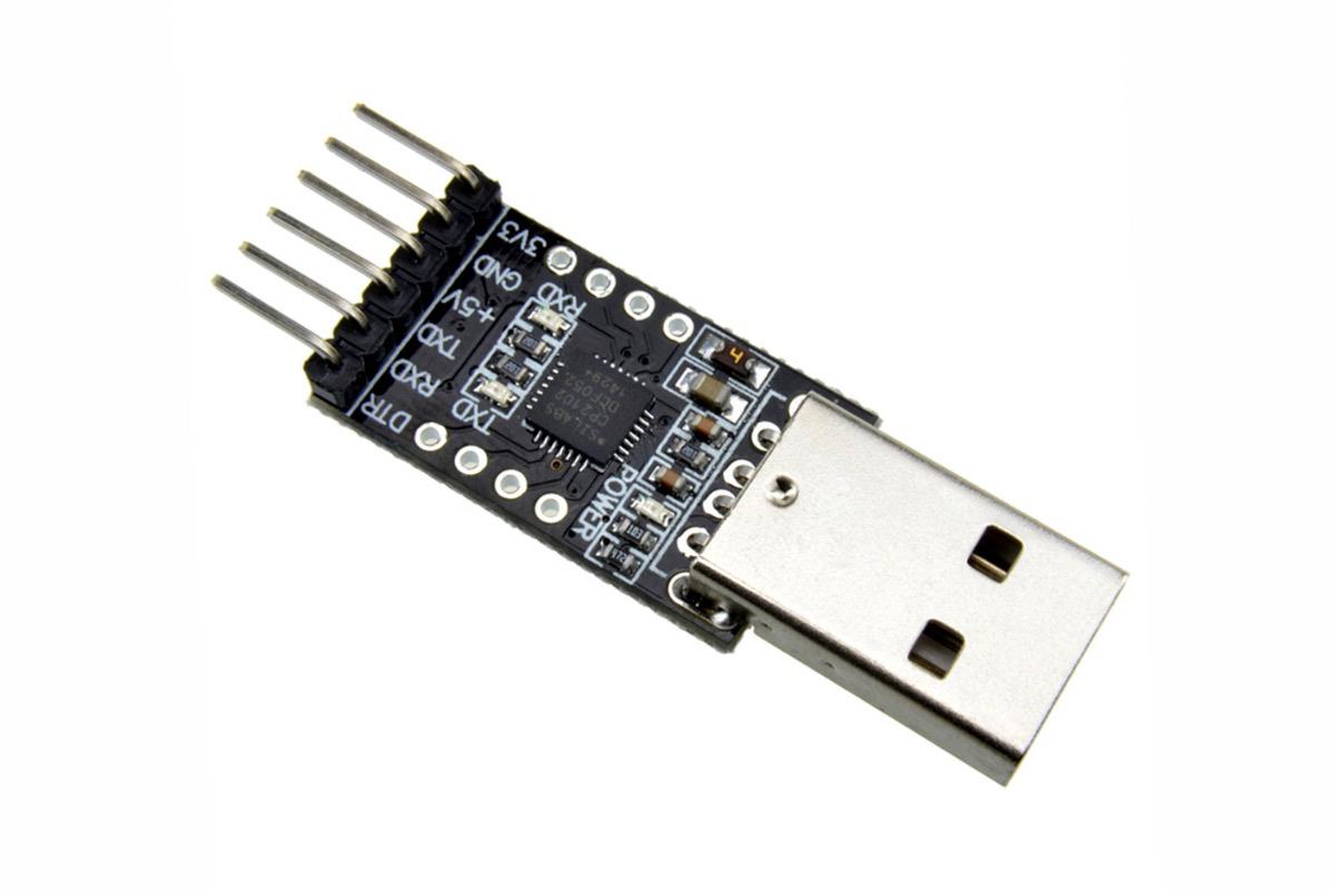 CP2102 (USB–UART TTL преобразователь), 6 контактов