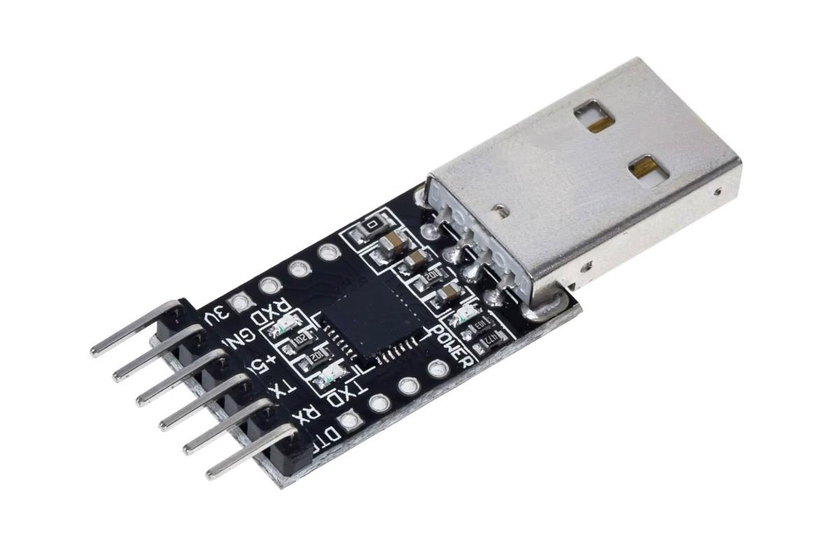 "CP2102 (USB–UART TTL преобразователь), 6 контактов" - вид 2