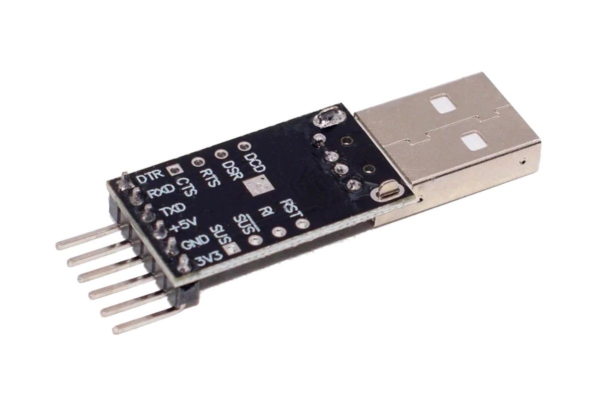 "CP2102 (USB–UART TTL преобразователь), 6 контактов" - вид 3