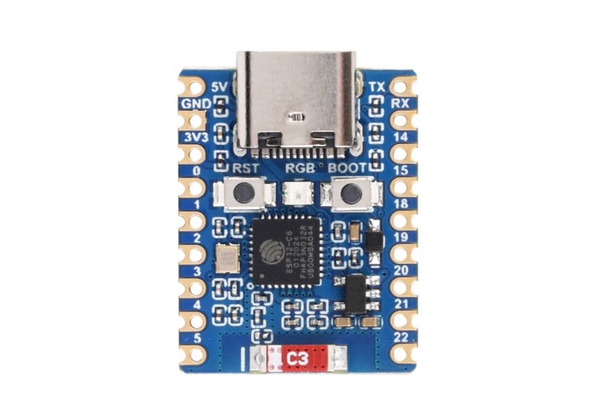 "ESP32-C6-Zero (плата разработки), Wi-Fi 6, Bluetooth, Zigbee, Thread" - вид 3
