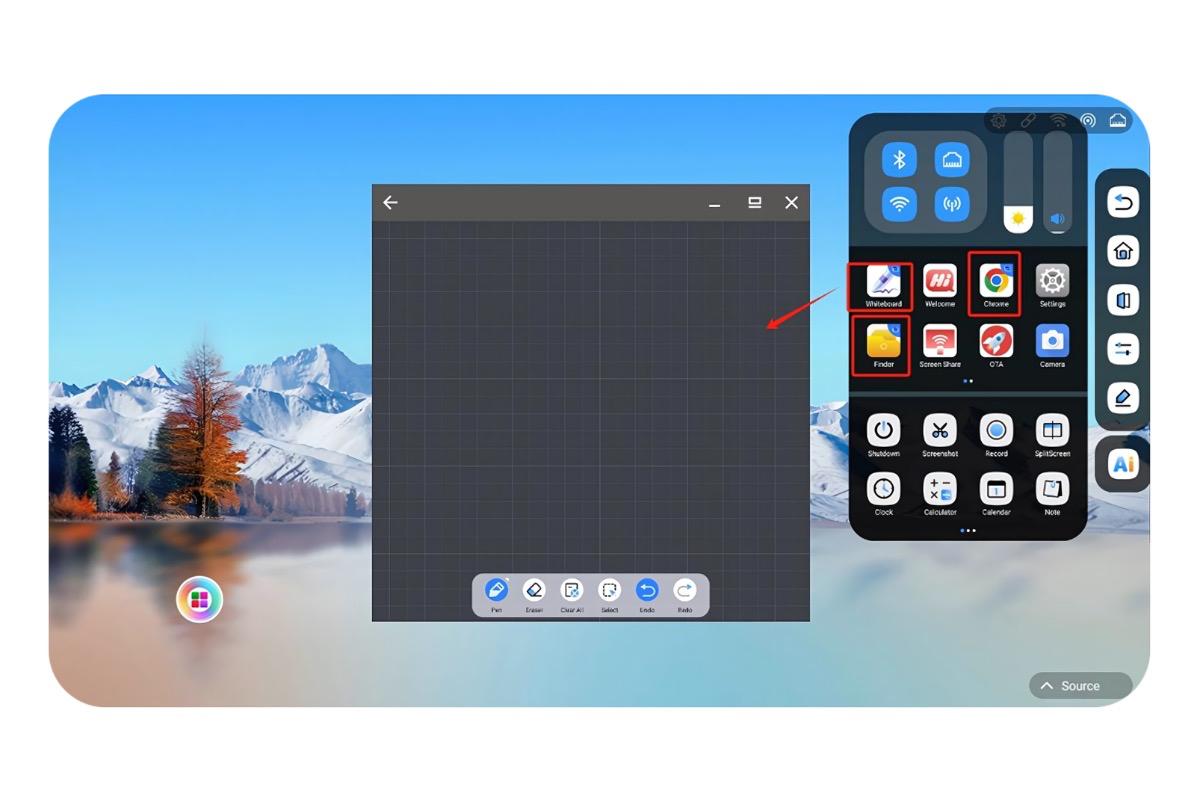 "Интерактивная панель GAOKE 65S-A13C, 65″, 4K UHD" - вид 5
