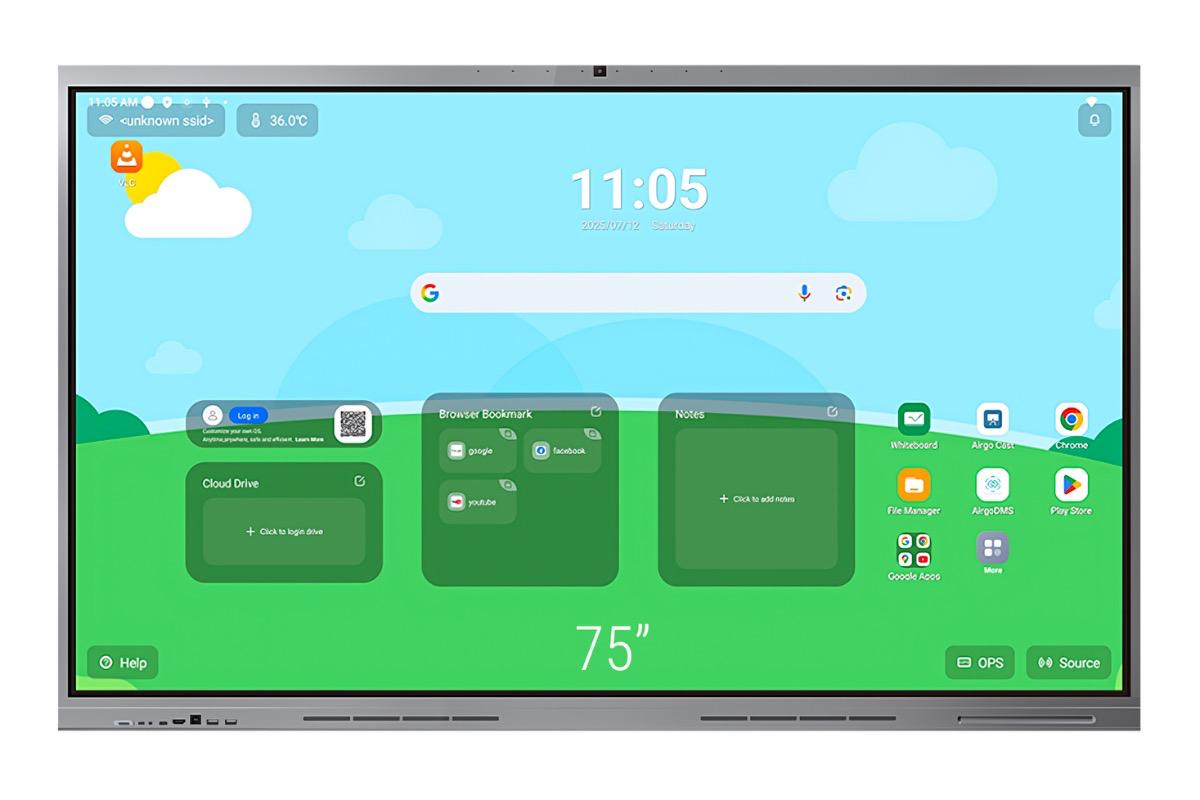 Интерактивная панель GAOKE 75S-U3, 75″, 4K