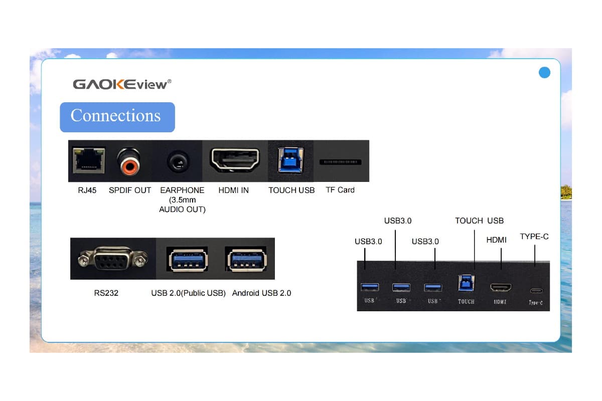 "Интерактивная панель GAOKE 85S-E6, 85″, 4K UHD" - вид 5