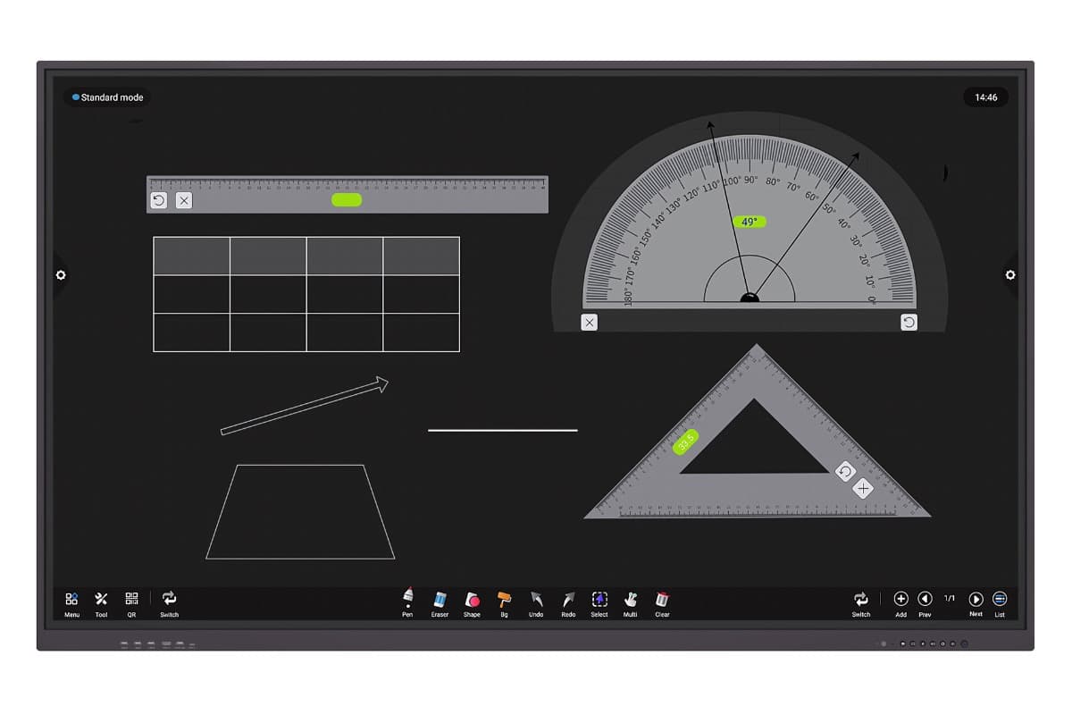 "Интерактивная панель GAOKE 86S-E8, 86″, 4K UHD" - вид 2