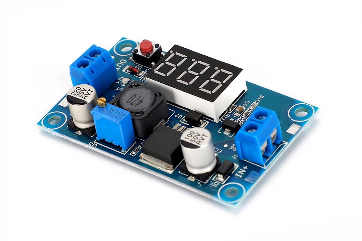 "LM2596 (понижающий DC-DC преобразователь), с вольтметром, 2 А" - вид 2
