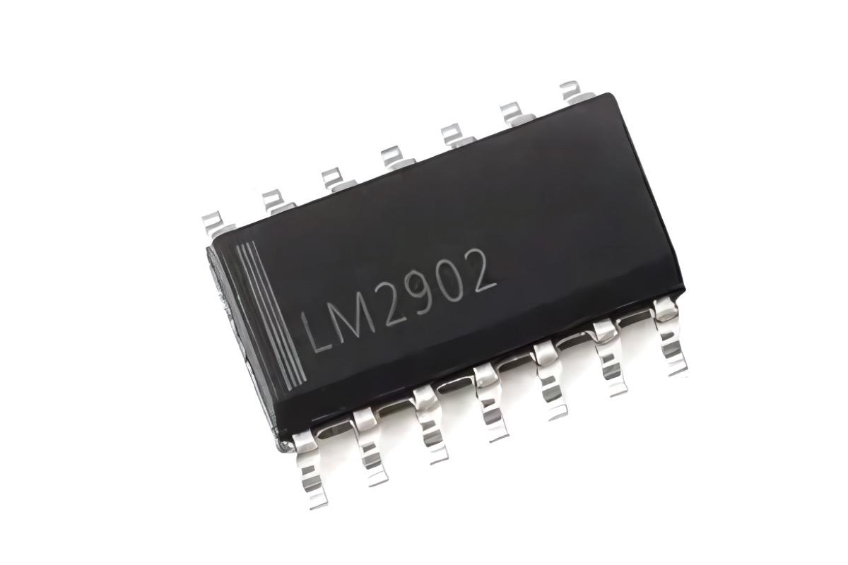 LM2902 (операционный усилитель), 4 канала, DIP-14