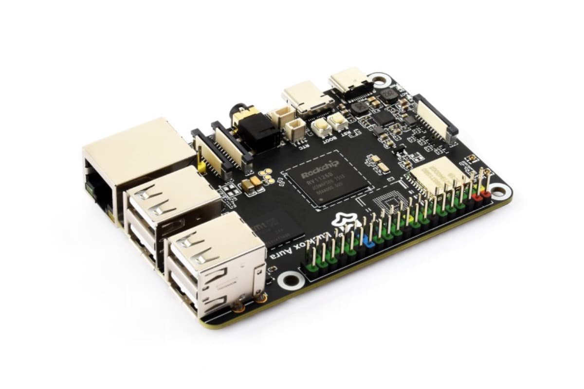 Luckfox Aura (одноплатный компьютер), RV1126B, 4 ГБ LPDDR4X, NPU 3 TOPS