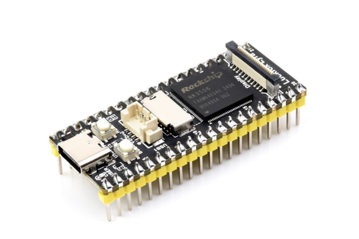 Luckfox Lyra B, RK3506, 128 МБ DDR3L, 256 МБ Flash, с распаянными разъемами