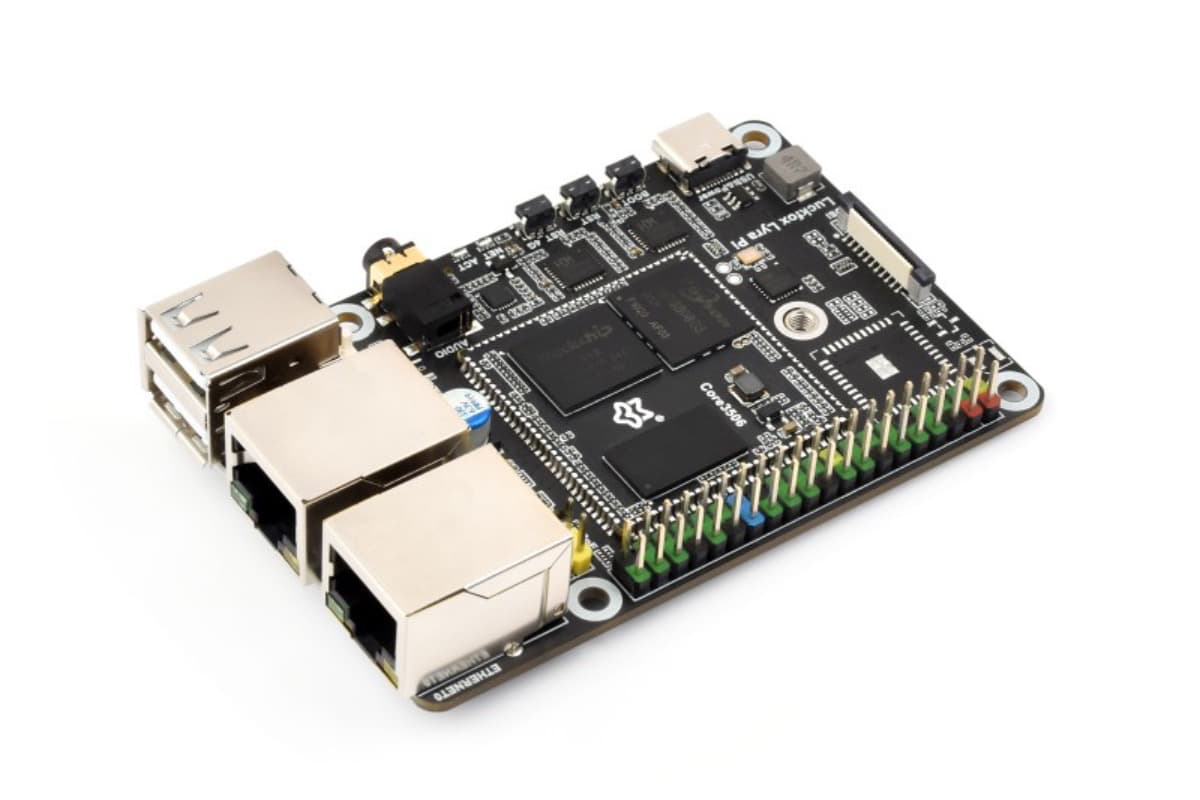Luckfox Lyra Pi A, RK3506, 512 МБ DDR3L, 8 ГБ eMMC