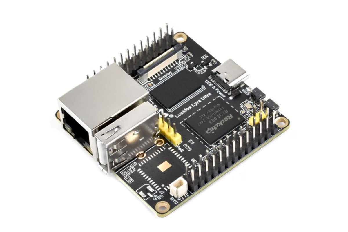Luckfox Lyra Ultra, RK3506, 512 МБ DDR3L, 8 ГБ eMMC