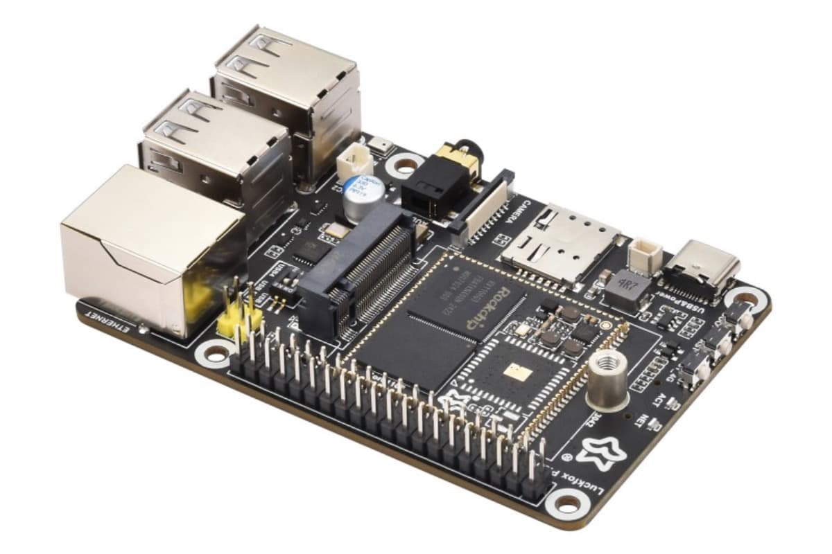 Luckfox Pico Pi B, RV1106, 128 МБ, 8 ГБ eMMC