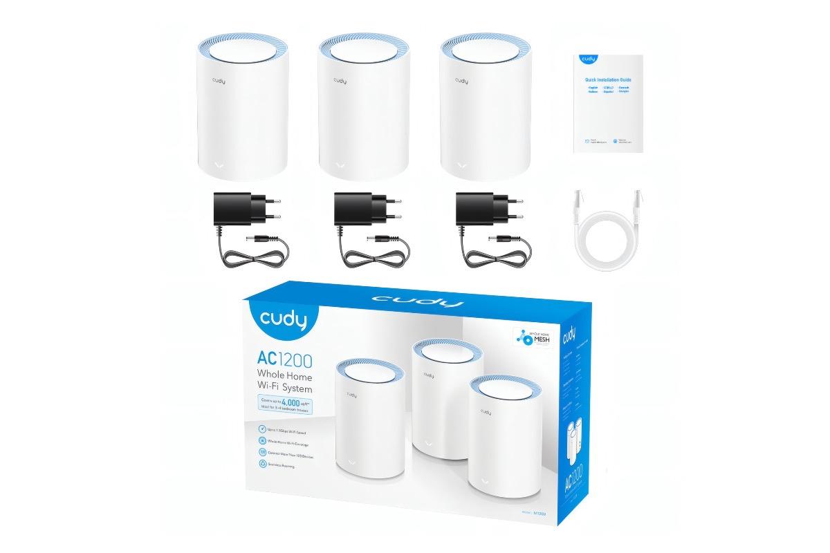 "Mesh Wi-Fi система Cudy M1200, 3-Pack" - вид 2