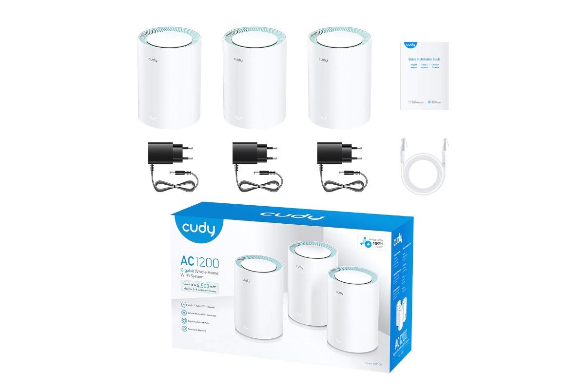 "Mesh Wi-Fi система Cudy M1300, 3-Pack, Wi-Fi 5, AC1200" - вид 3