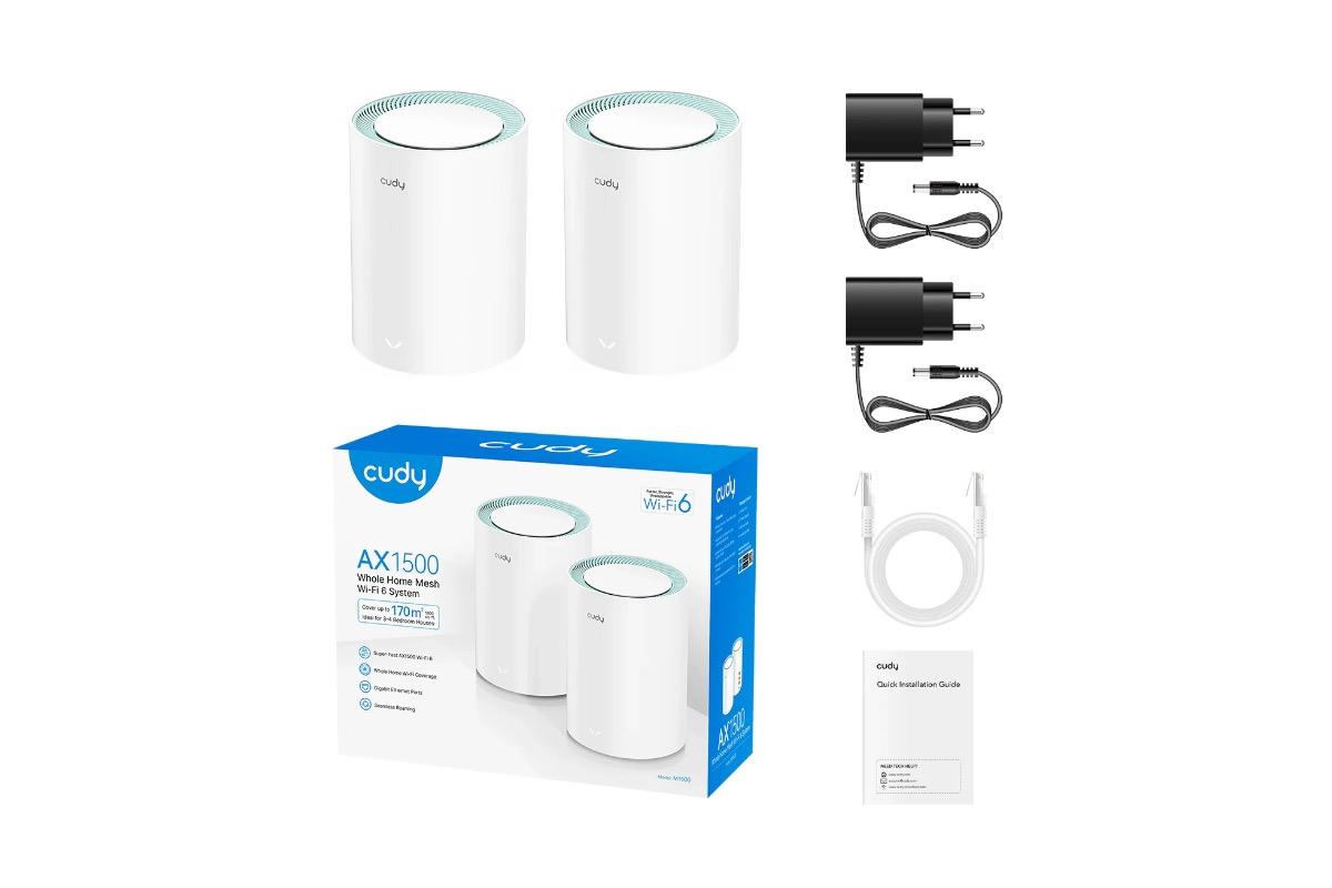 "Mesh Wi-Fi система Cudy M1500, Wi-Fi 6, AX1500, 2-Pack" - вид 2