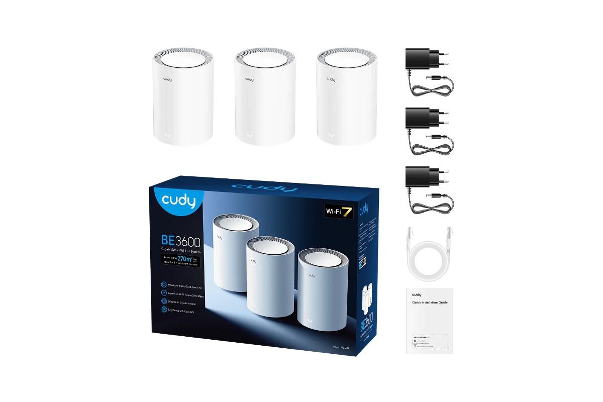 "Mesh Wi-Fi система Cudy M3600, Wi-Fi 7, AX3600, 3-Pack" - вид 4