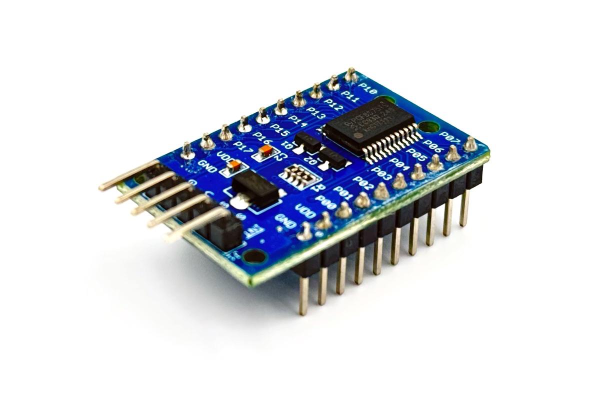 PCF8575 (расширитель портов ввода-вывода), I2C, 16 I/O