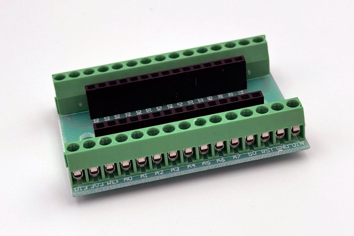 "Плата расширения интерфейса GPIO Arduino NANO IO Shield V1.0" - вид 5