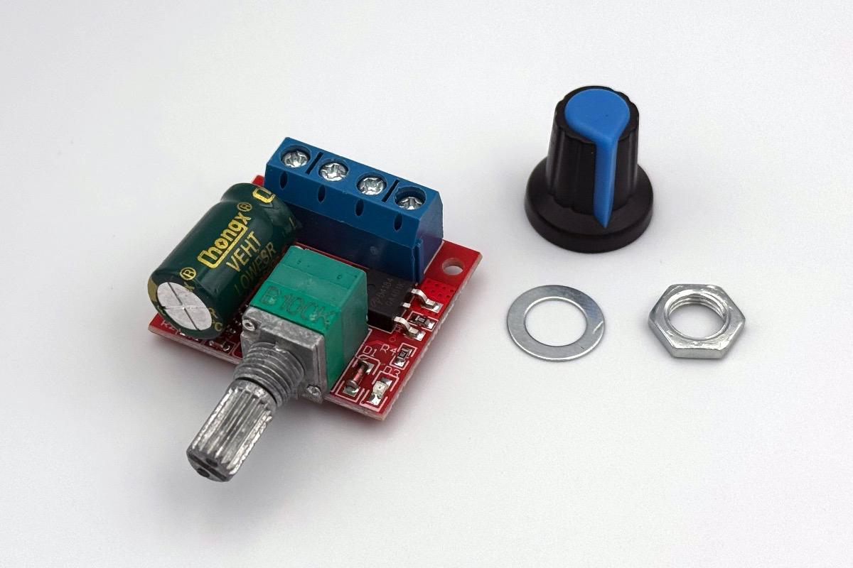 "Регулятор скорости двигателя постоянного тока (ШИМ) 4,5-35В, 5А, 90Вт" - вид 2