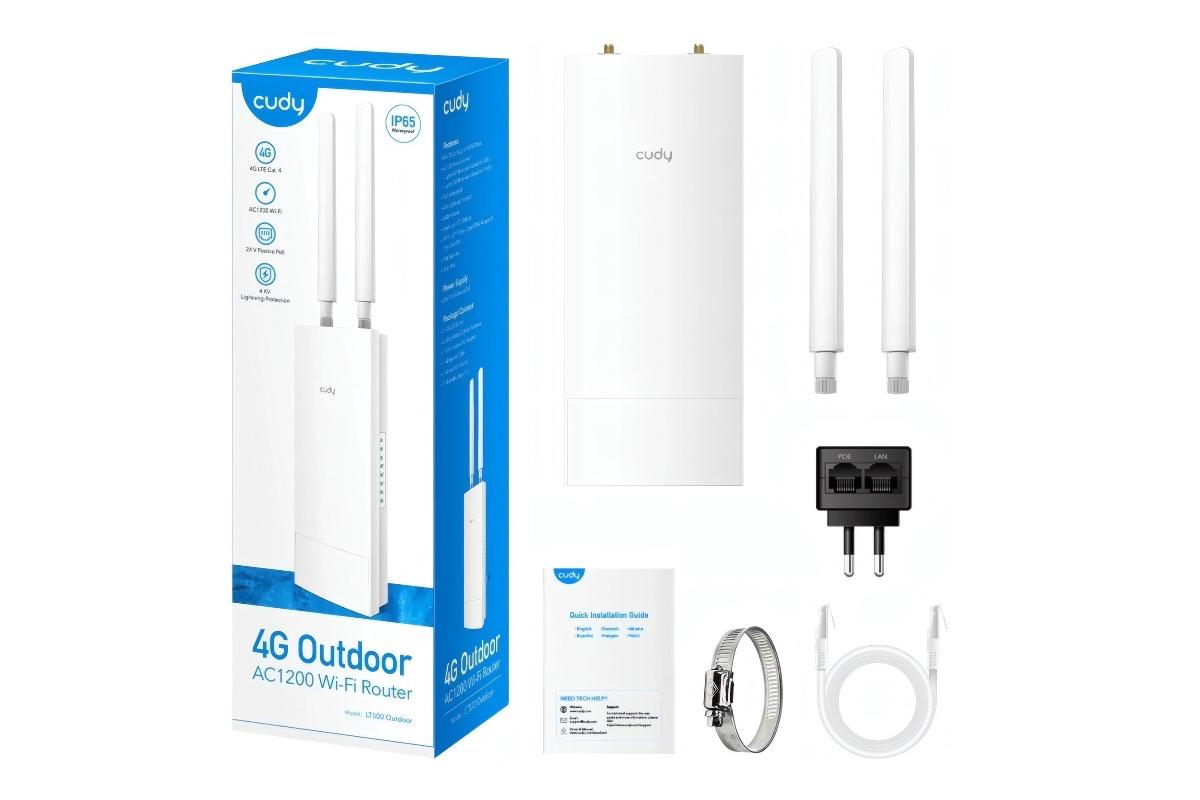 "Уличная точка доступа Cudy LT500, 4G, LTE" - вид 4