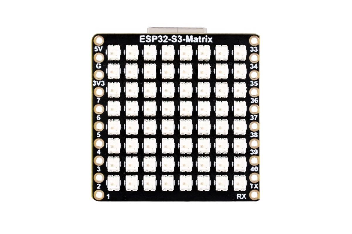 "ESP32-S3 плата с RGB LED матрицей 8×8, Wi-Fi, Bluetooth" - вид 4