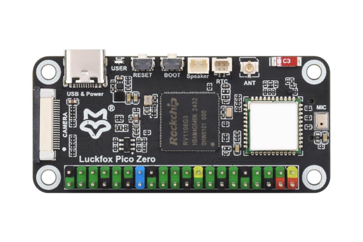 "Luckfox Pico Zero, RV1106G3, 256 МБ, 8 ГБ eMMC, Wi-Fi" - вид 2