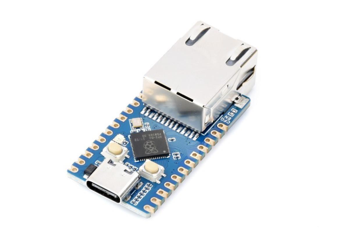 "RP2040-ETH (плата разработки с Ethernet), RP2040" - вид 2