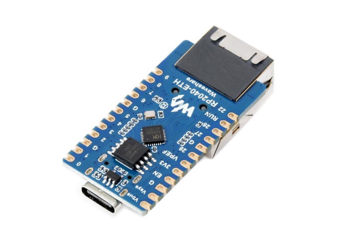 "RP2040-ETH (плата разработки с Ethernet), RP2040" - вид 3