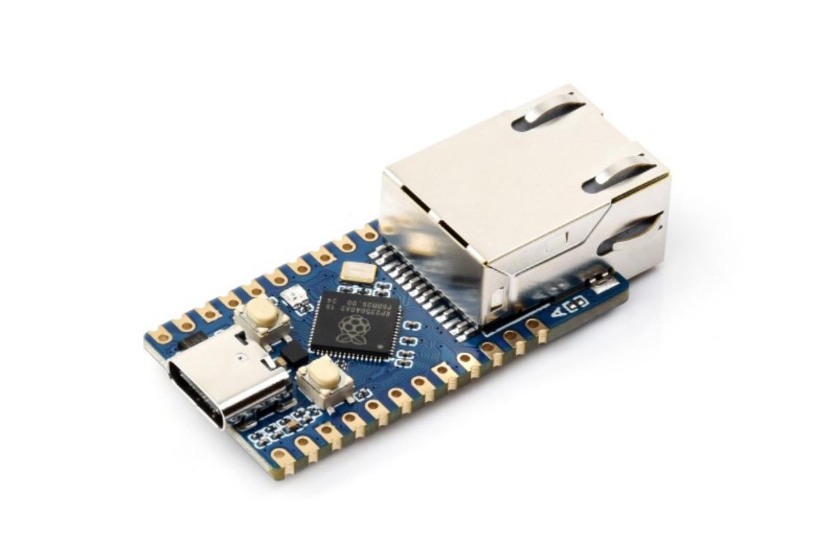 "RP2350-ETH (плата разработки с Ethernet), RP2350" - вид 2