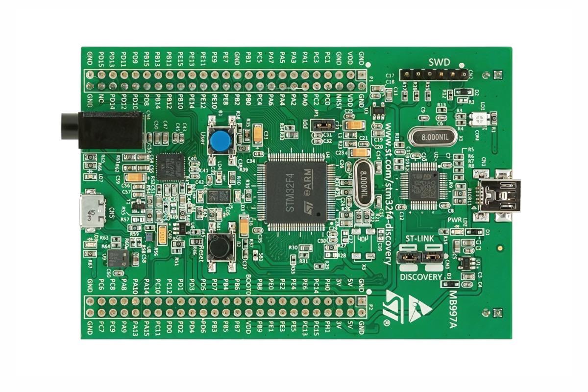 "STM32F4DISCOVERY (плата разработки), STM32F407VG" - вид 2