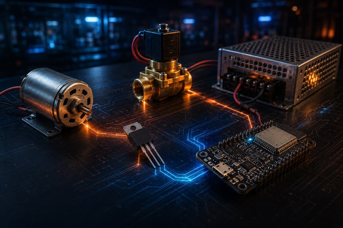 MOSFET для Arduino и ESP32: как выбрать logic-level транзистор, правильно подключить и избежать нагрева