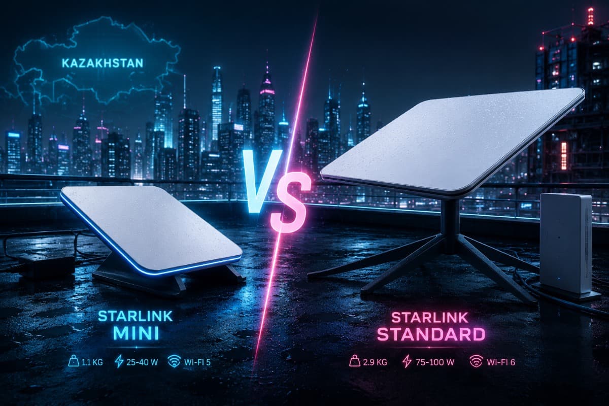 Starlink Mini или Standard – что выбрать в Казахстане