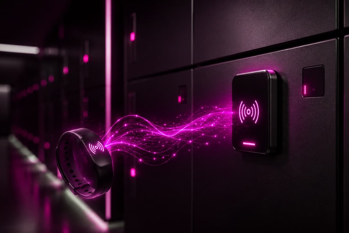 Умный шкафчик: RFID-браслет, электронный замок и контроль открытия