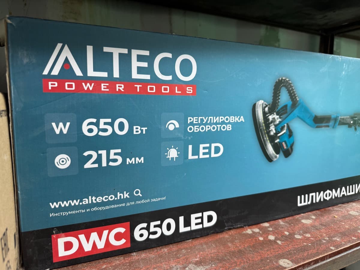 Шлифмашина для стен ALTECO DWC 650 LED