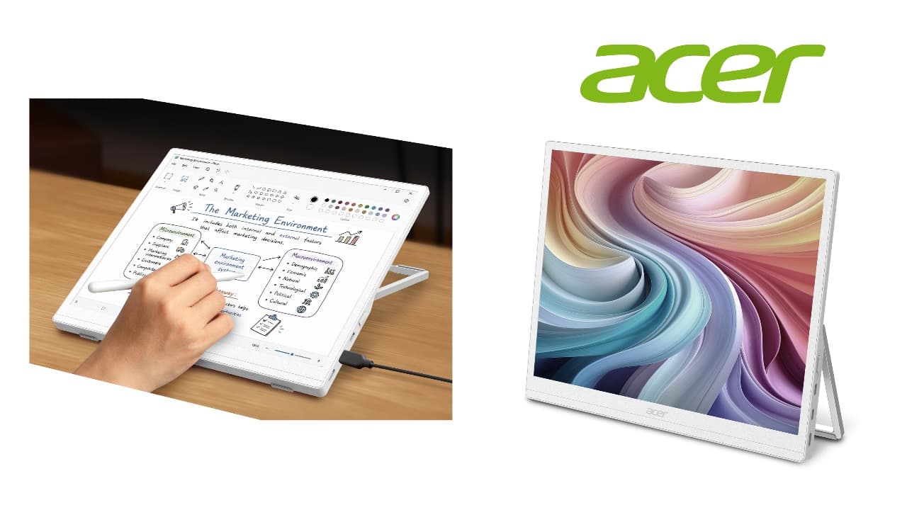 Acer представила EP130K – 13,3-дюймовый ePaper-монитор с цветным режимом и 60 Гц