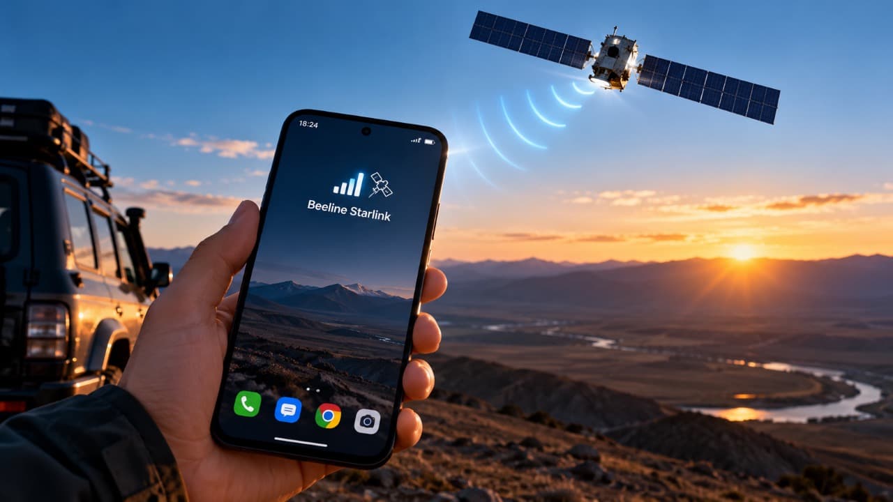 Beeline запустил Starlink Mobile в Казахстане