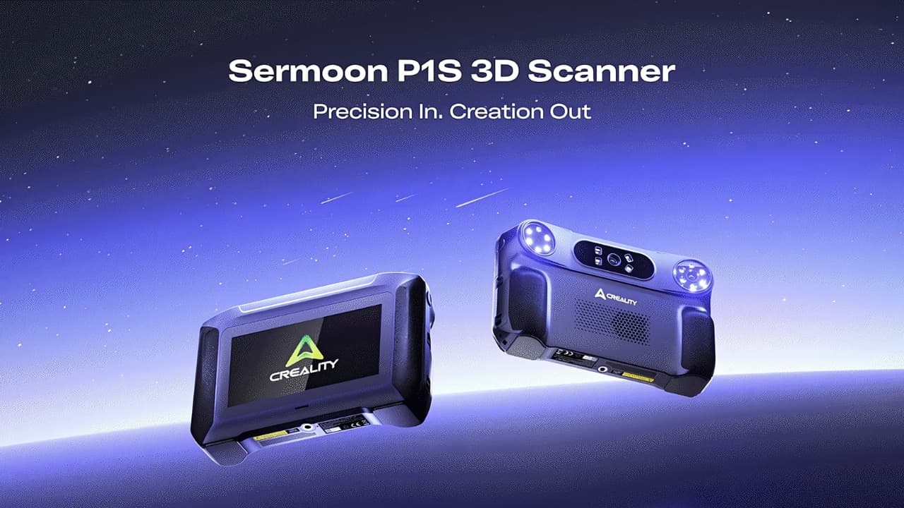Creality начала продажи Sermoon P1S – автономного 3D-сканера с точностью до 0,02 мм