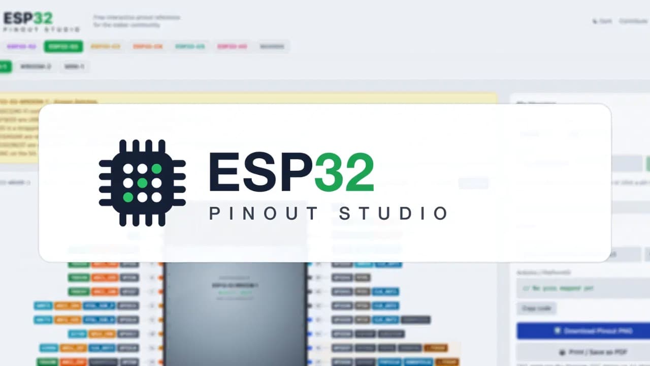 Для ESP32 появился интерактивный справочник пинов esp32pin.com