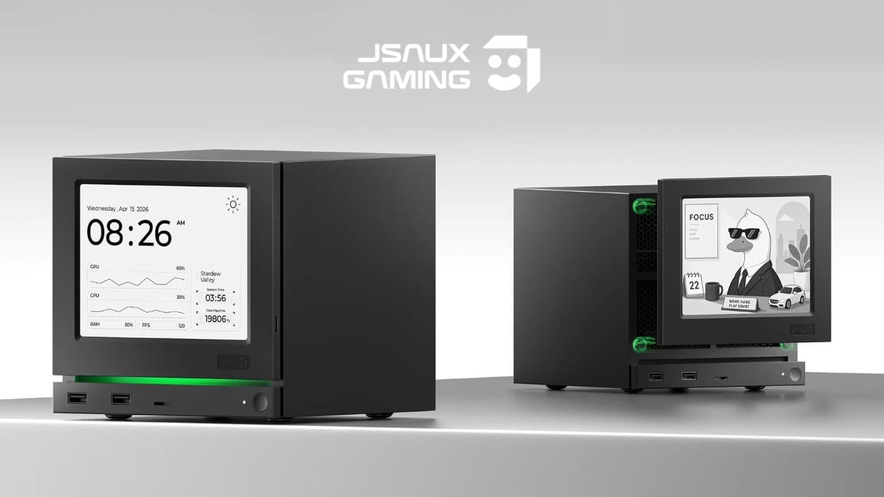 JSAUX выпустила E-Ink панель для Steam Machine