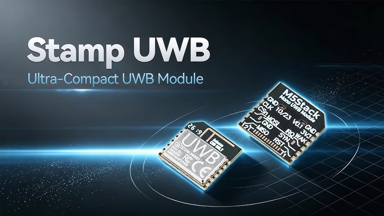 M5Stack выпустила модуль M5Stamp UWB для точного позиционирования