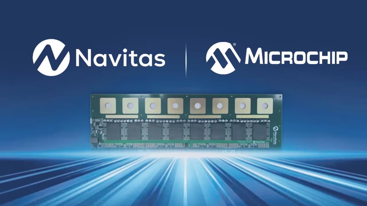 Microchip и Navitas представили преобразователь 800 В → 6 В