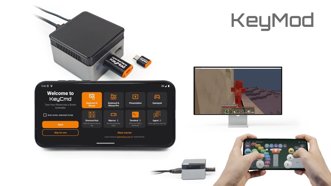 Openterface представила KeyMod для управления компьютером со смартфона