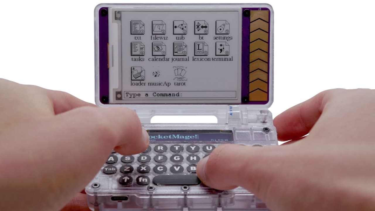 PocketMage на ESP32-S3 собрал $465 тыс. и переходит к производству