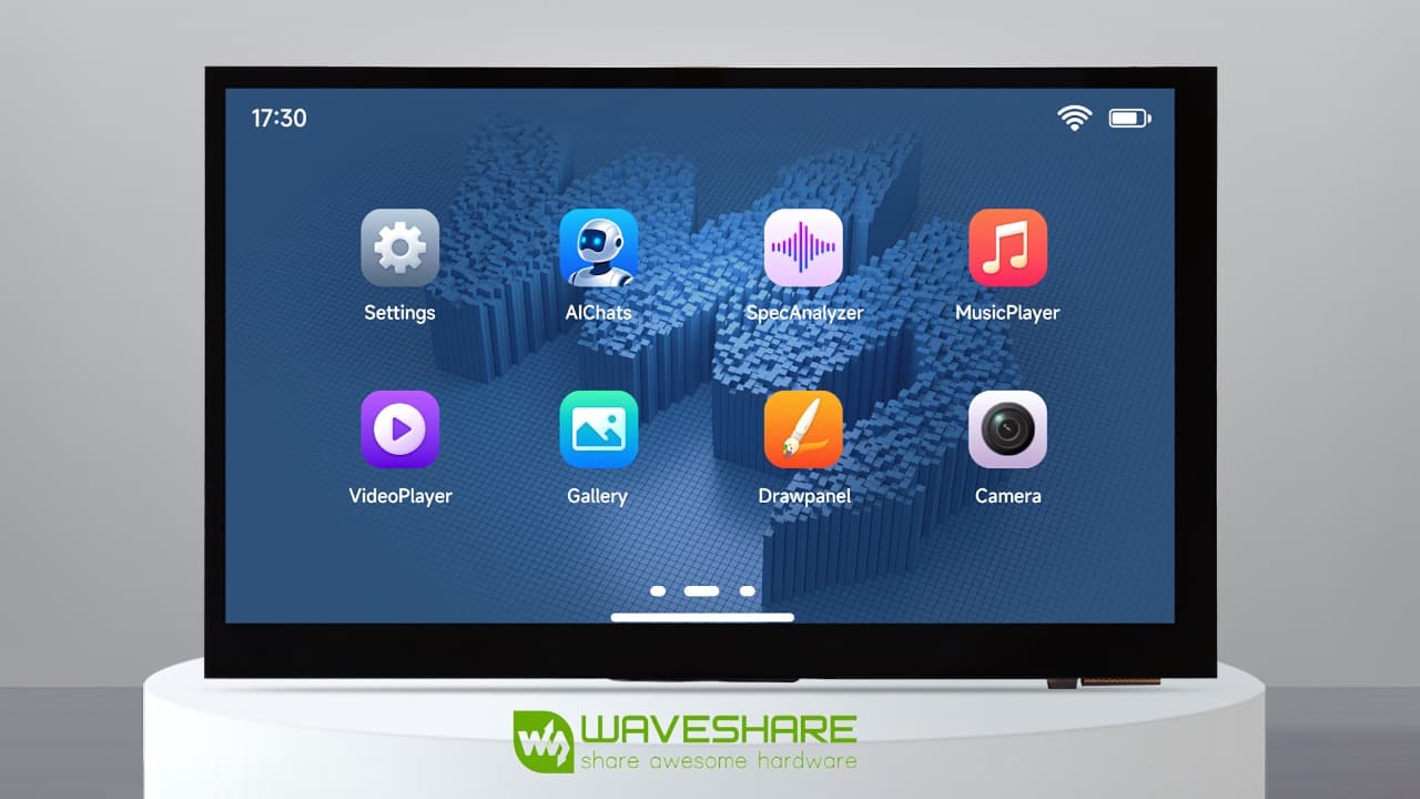 Waveshare представила панель ESP32-P4 с экраном 7 дюймов