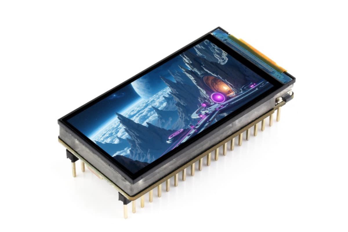 ESP32-C6-LCD-1.9 (плата разработки с LCD-дисплеем 1.9″), Wi-Fi 6, Bluetooth, Zigbee, Thread